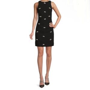 Lea & Viola Black Dress with Bow Details